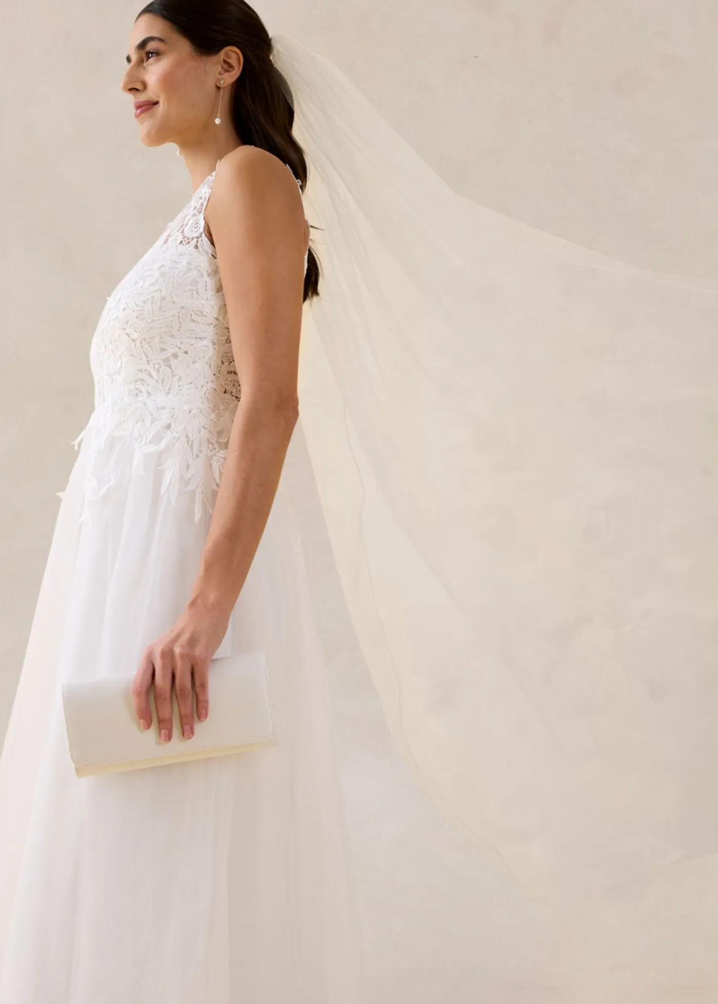 Clearance Vestido de novia de tul y encaje Mujer Vestidos|Tallas Pequeñas