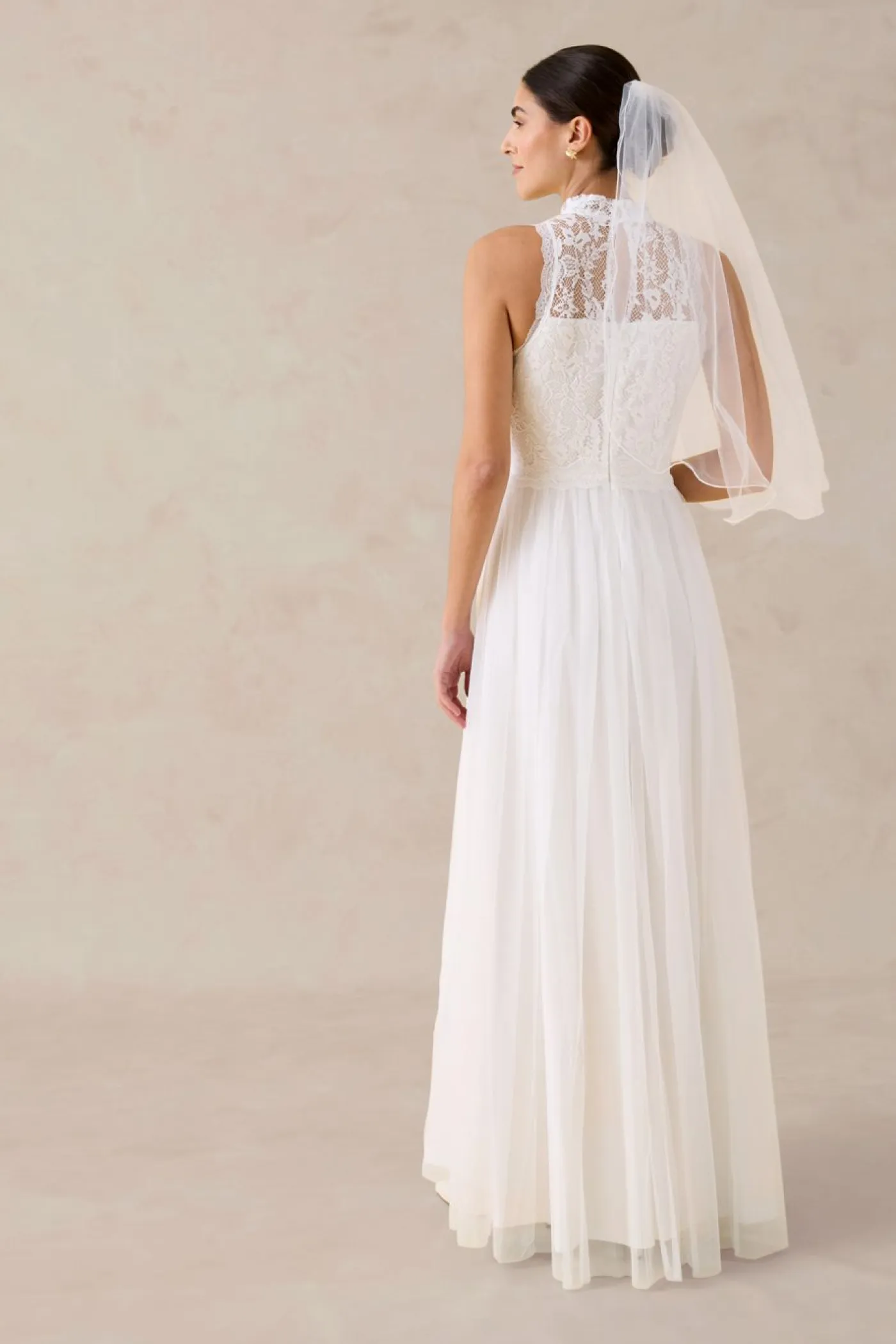 Hot Vestido de novia de tul y encaje Mujer Vestidos