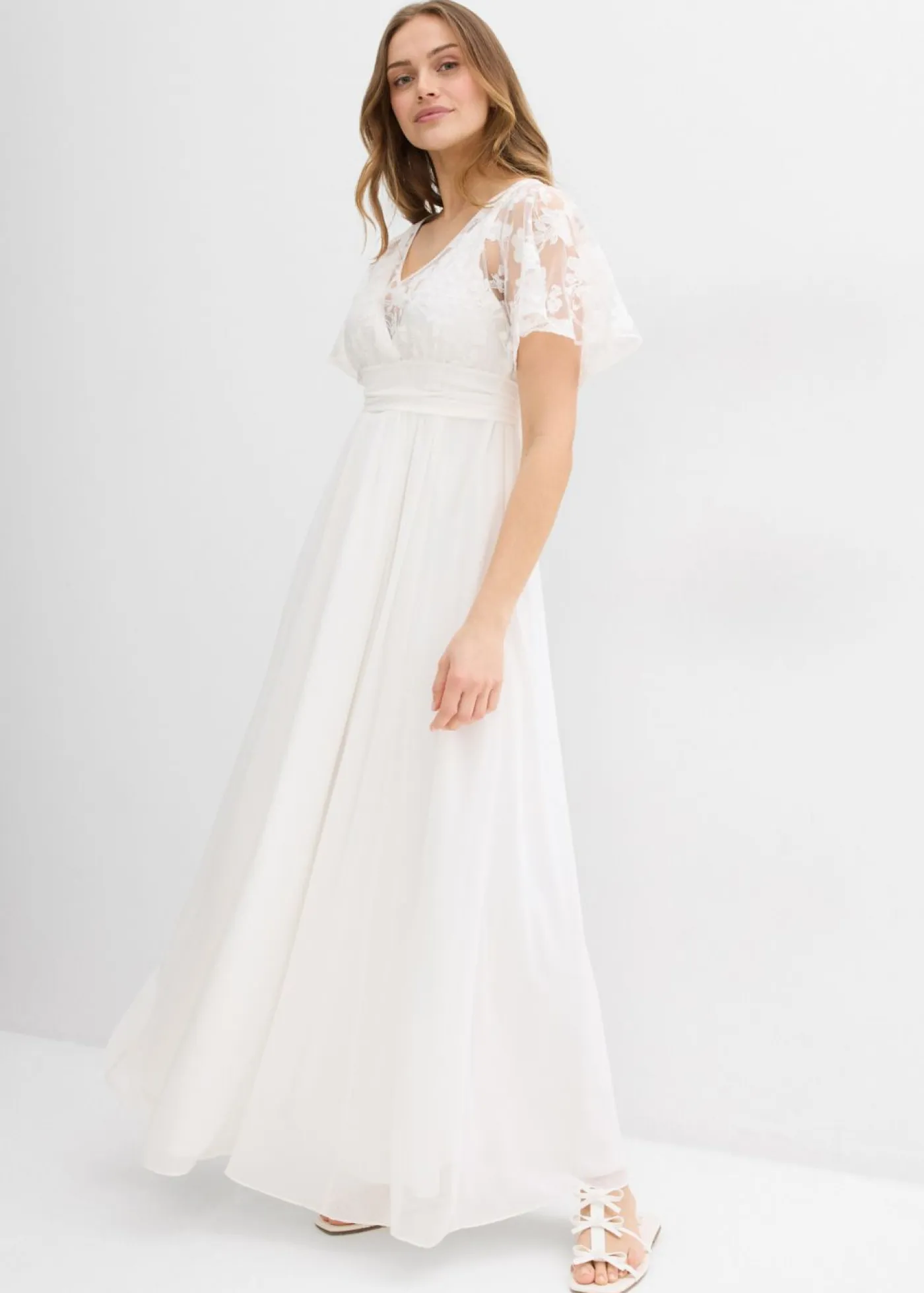 New Vestido de novia premamá 2 en 1 con función de lactancia Mujer Premamá