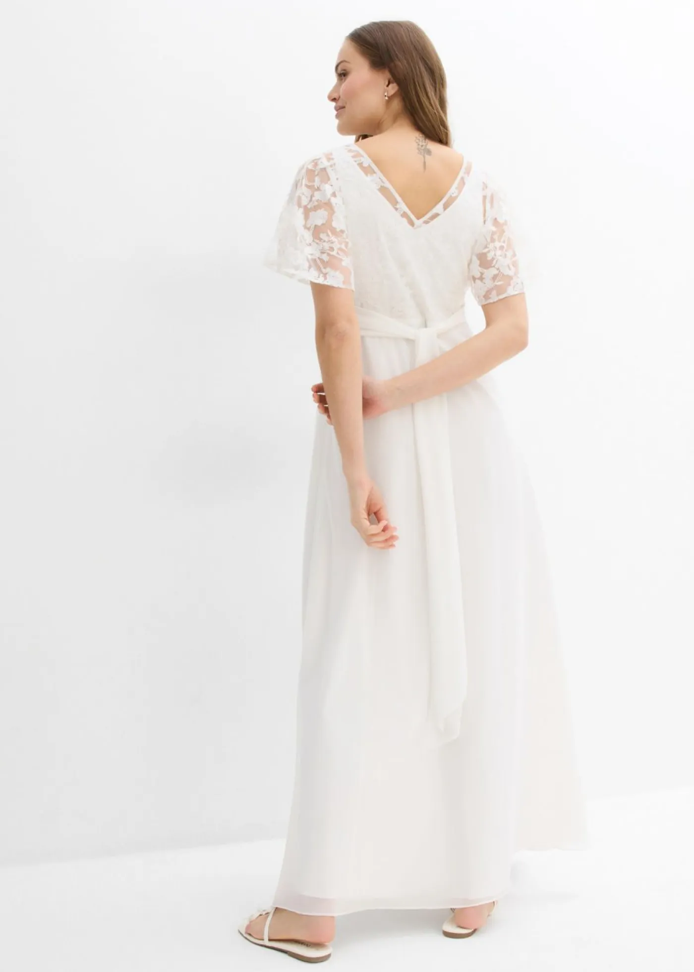 New Vestido de novia premamá 2 en 1 con función de lactancia Mujer Premamá