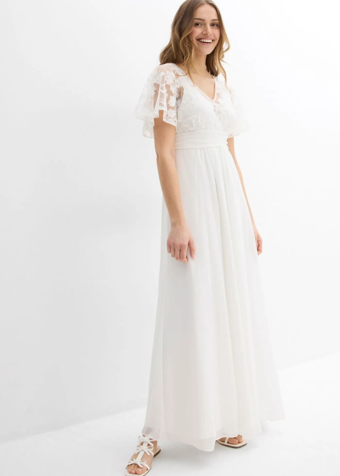 New Vestido de novia premamá 2 en 1 con función de lactancia Mujer Premamá