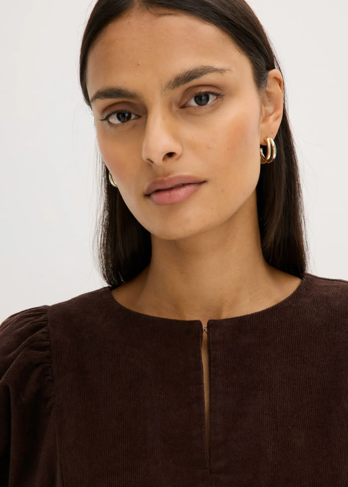 Clearance Vestido de pana de algodón Mujer Vestidos