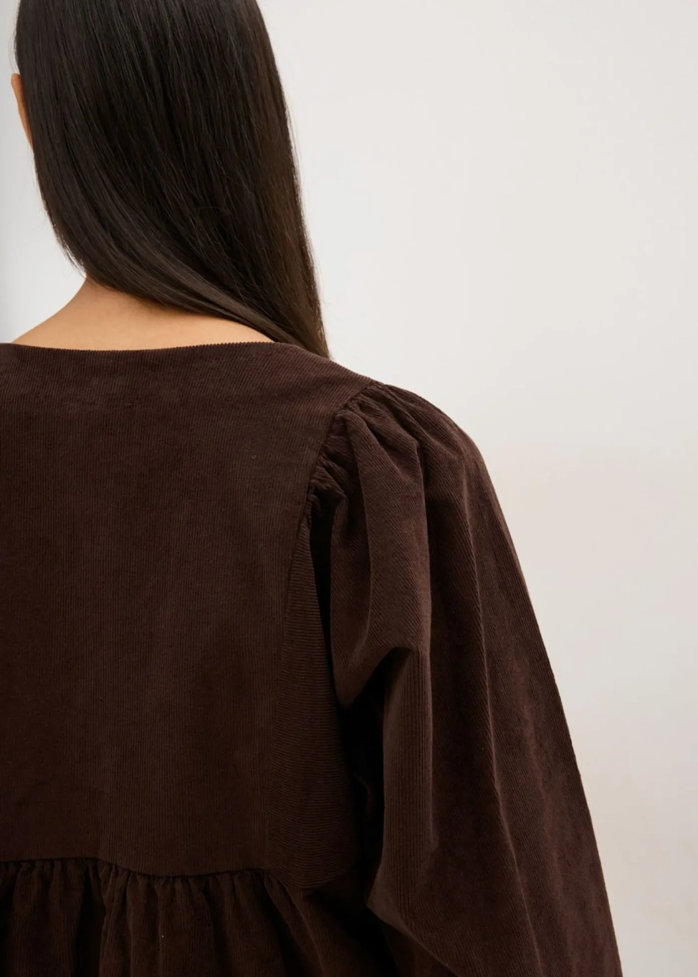 Clearance Vestido de pana de algodón Mujer Vestidos