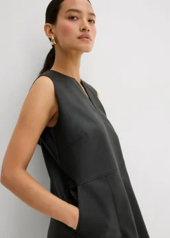Online Vestido de piel sintética Mujer Esenciales|Vestidos
