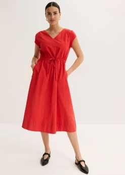 Vestido de popelín de algodón Mujer Vestidos