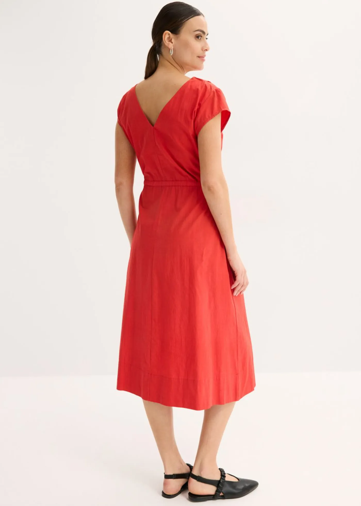 Vestido de popelín de algodón Mujer Vestidos