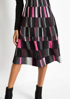 Vestido de punto a cuadros Mujer Vestidos|Ropa De Punto