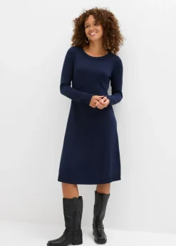 Outlet Vestido de punto acampanado Mujer Básicos|Vestidos
