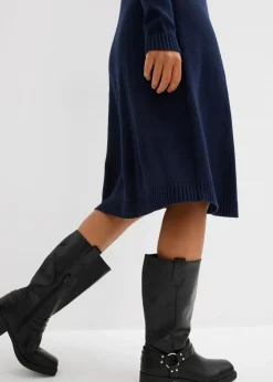 Outlet Vestido de punto acampanado Mujer Básicos|Vestidos
