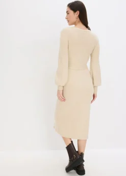 Discount Vestido de punto acanalado de mezcla de viscosa fluida Mujer Vestidos|Ropa De Punto