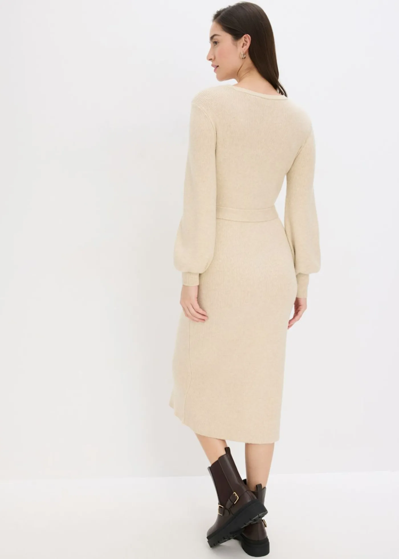 Discount Vestido de punto acanalado de mezcla de viscosa fluida Mujer Vestidos|Ropa De Punto