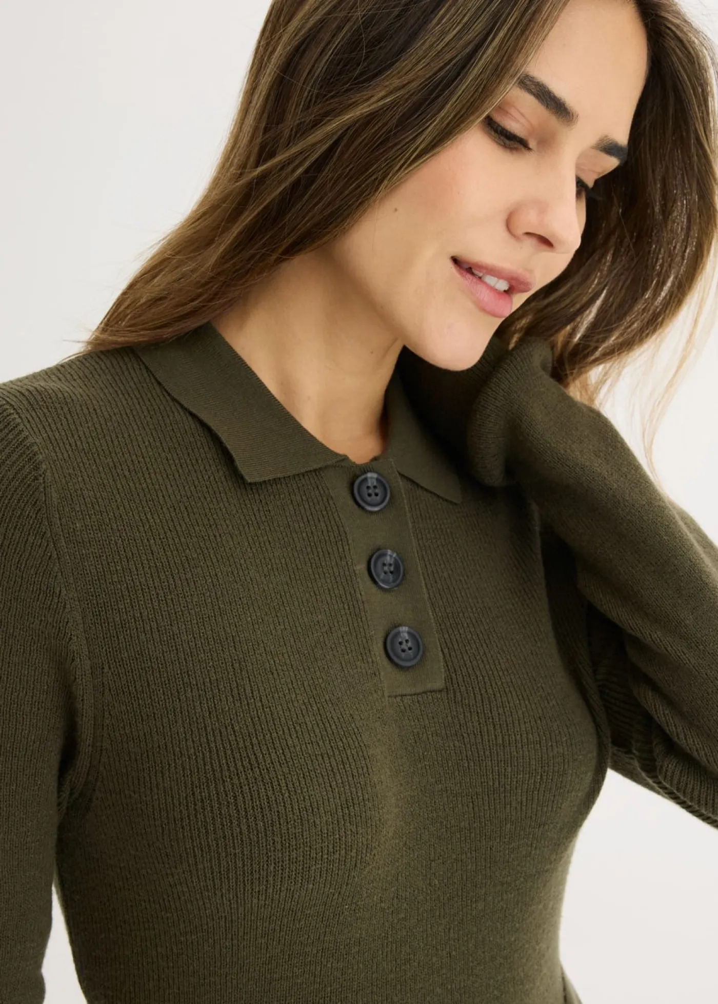 Outlet Vestido de punto acanalado de mezcla de viscosa Mujer Vestidos|Ropa De Punto