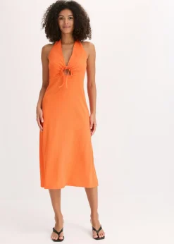 Sale Vestido de punto con aberturas Mujer Vestidos