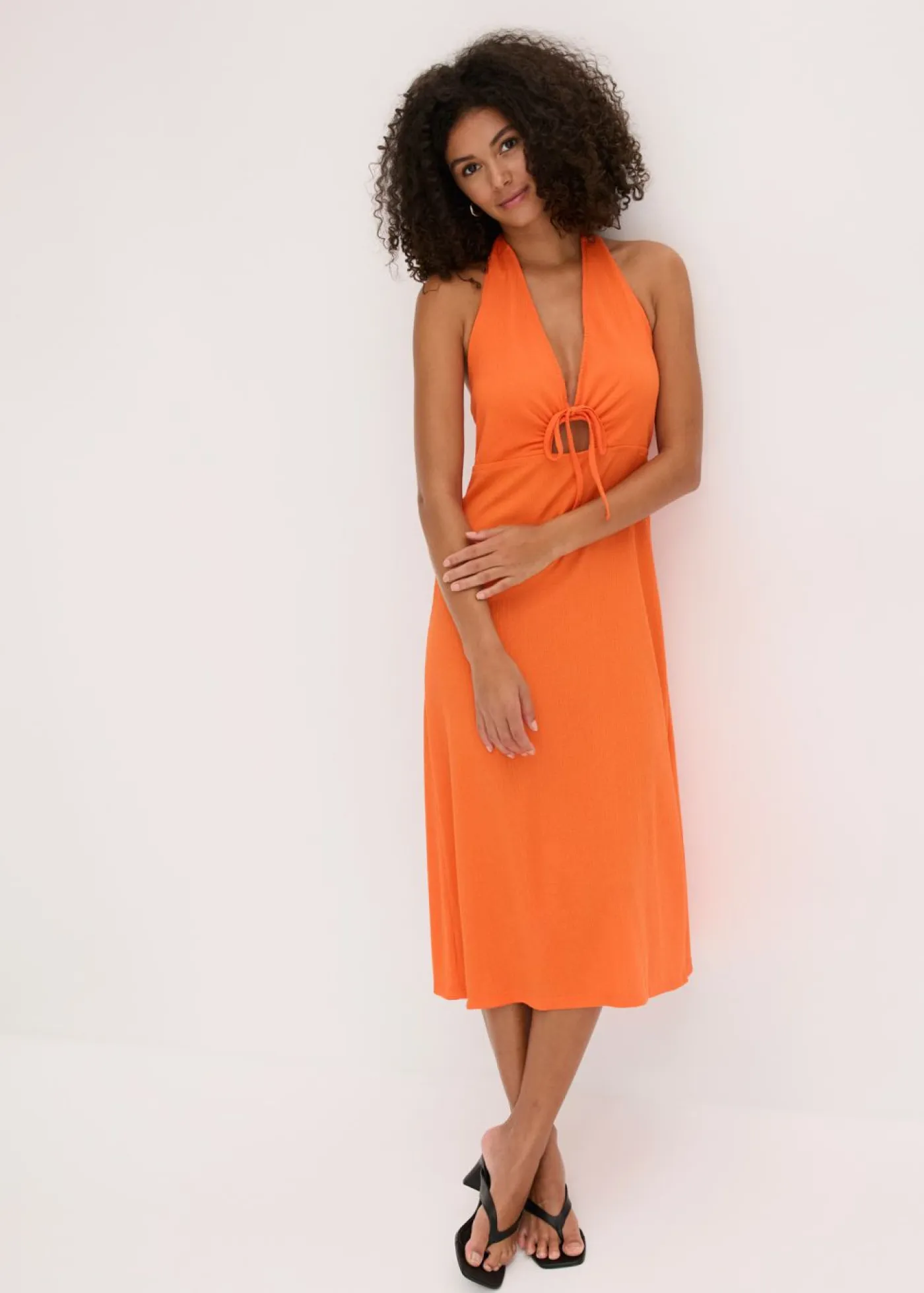 Sale Vestido de punto con aberturas Mujer Vestidos