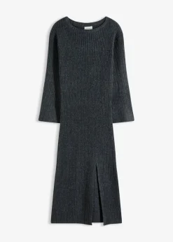 Sale Vestido de punto con abertura Mujer Vestidos|Ropa De Punto