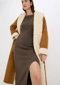 Best Vestido de punto con abertura Mujer Vestidos|Ropa De Punto