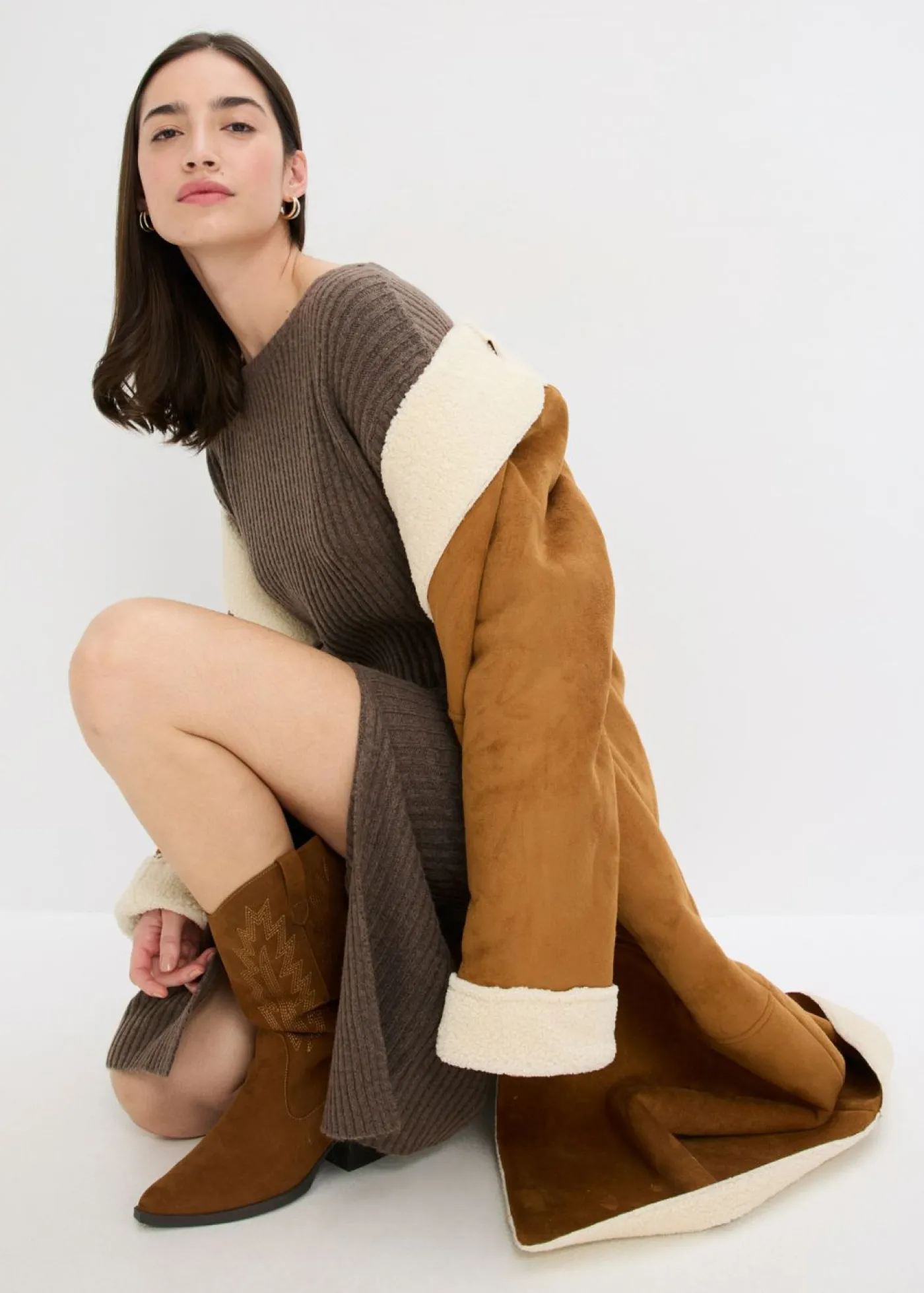 Best Vestido de punto con abertura Mujer Vestidos|Ropa De Punto