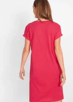 Sale Vestido de punto con algodón orgánico puro Mujer Básicos|Vestidos