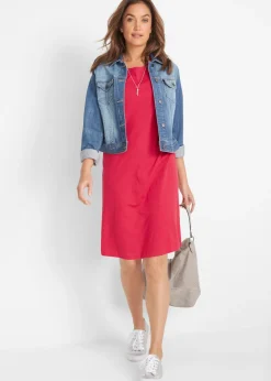 Sale Vestido de punto con algodón orgánico puro Mujer Básicos|Vestidos