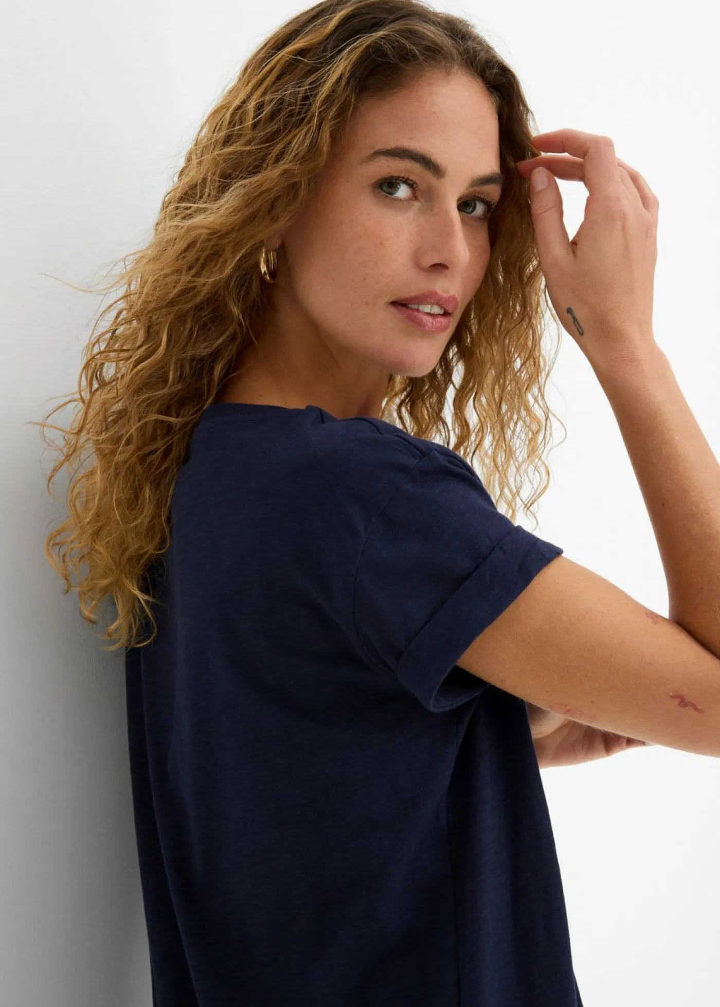 Clearance Vestido de punto con algodón orgánico puro Mujer Básicos|Vestidos