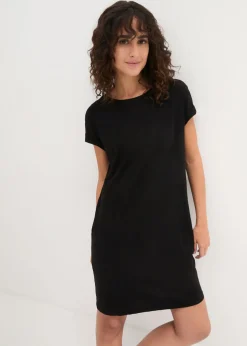 Sale Vestido de punto con algodón orgánico puro Mujer Básicos|Vestidos