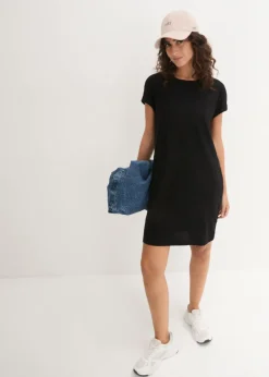 Sale Vestido de punto con algodón orgánico puro Mujer Básicos|Vestidos