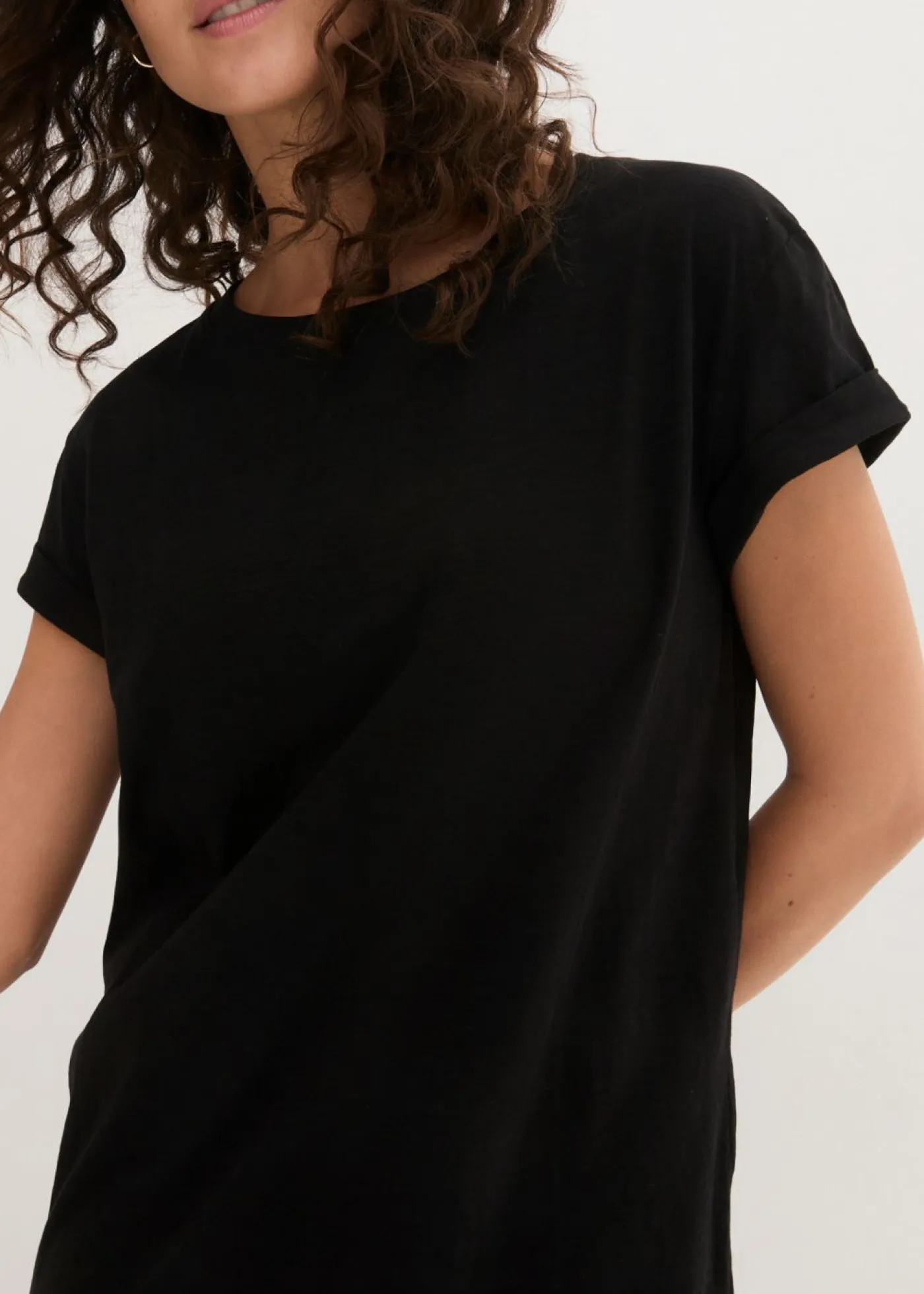Sale Vestido de punto con algodón orgánico puro Mujer Básicos|Vestidos