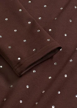 Clearance Vestido de punto con aplicaciones de piedras brillantes Mujer Vestidos