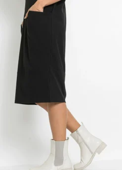 Vestido de punto con bolsillos Mujer Vestidos|Novedades