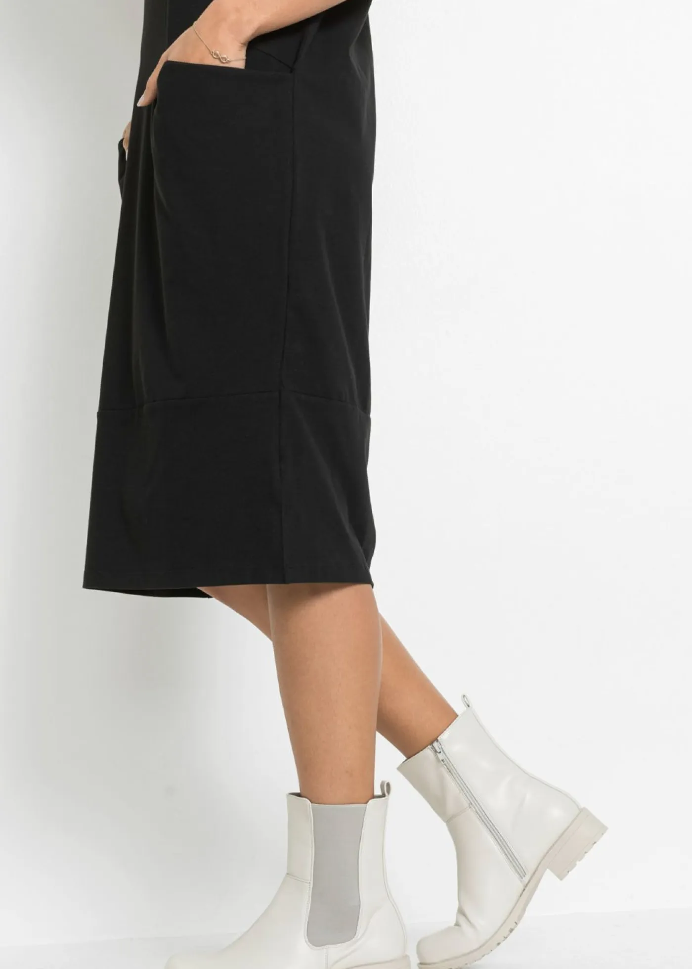 Vestido de punto con bolsillos Mujer Vestidos|Novedades