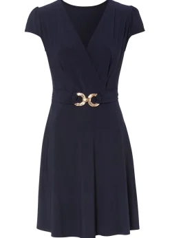 Sale Vestido de punto con cierre decorativo Mujer Tallas Pequeñas