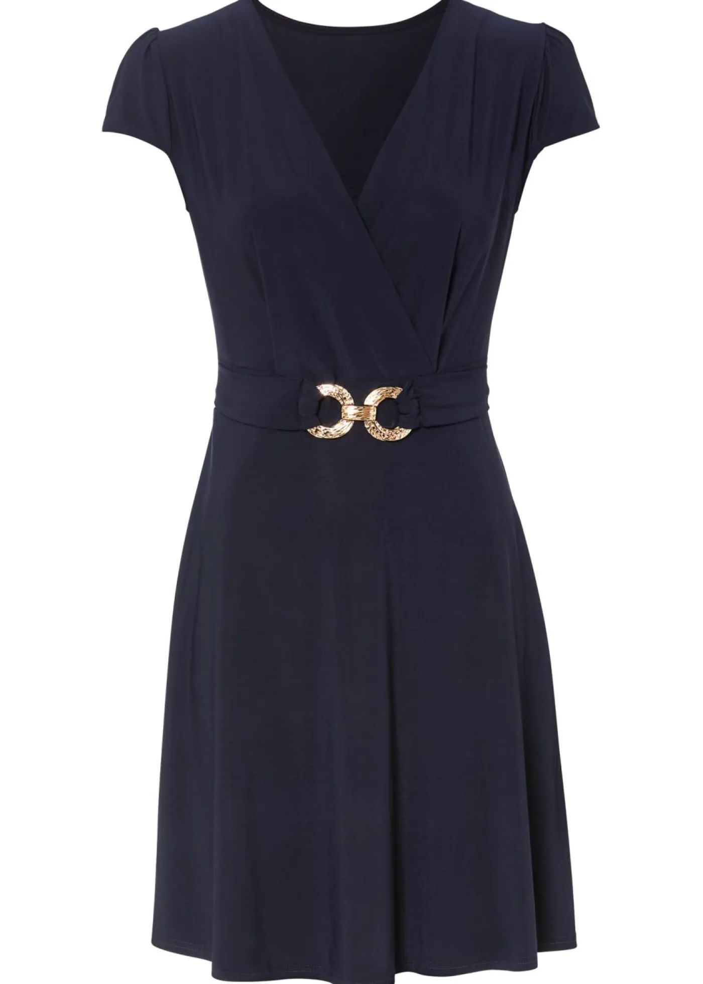 Sale Vestido de punto con cierre decorativo Mujer Tallas Pequeñas
