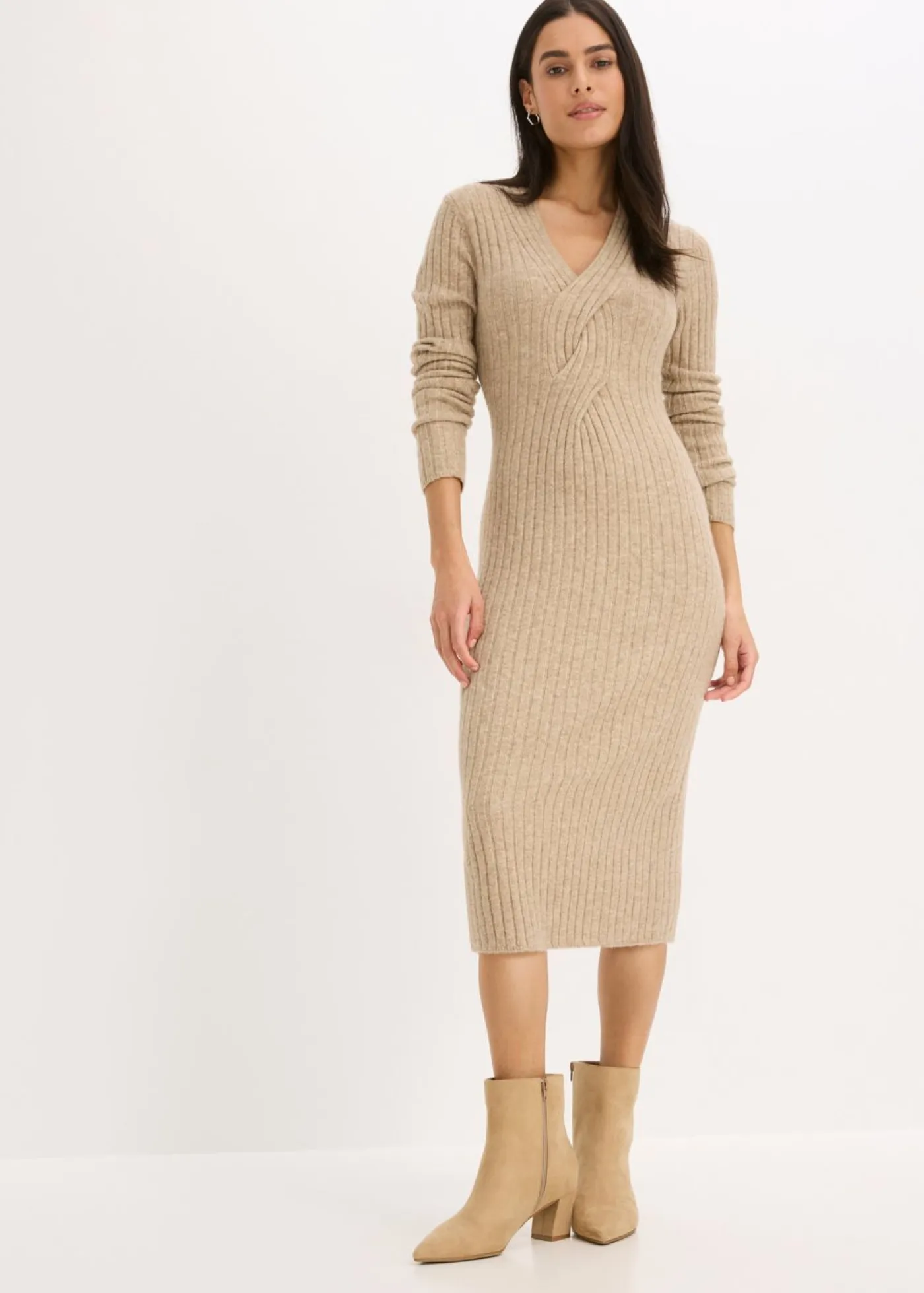 Sale Vestido de punto con contenido de lana Mujer Vestidos|Ropa De Punto