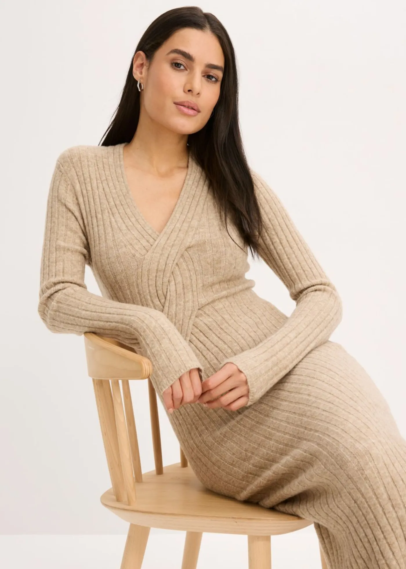 Sale Vestido de punto con contenido de lana Mujer Vestidos|Ropa De Punto