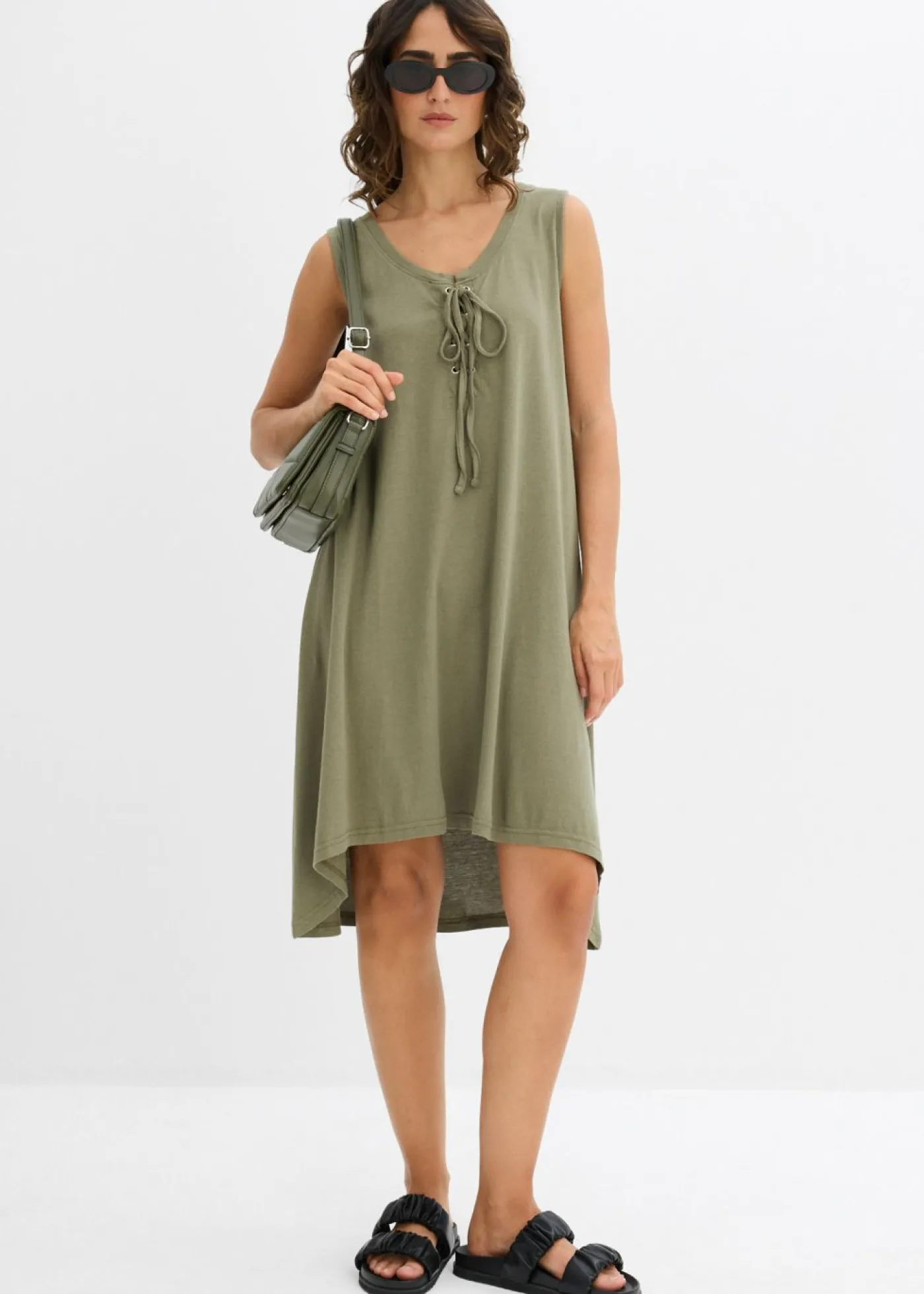 Clearance Vestido de punto con cordón Mujer Vestidos