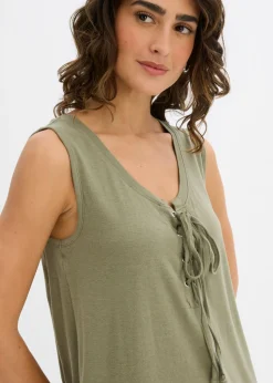 Clearance Vestido de punto con cordón Mujer Vestidos