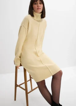 Outlet Vestido de punto con costura decorativa Mujer Vestidos|Ropa De Punto