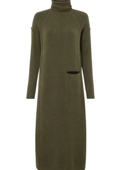 Discount Vestido de punto con cuello vuelto Mujer Vestidos|Ropa De Punto