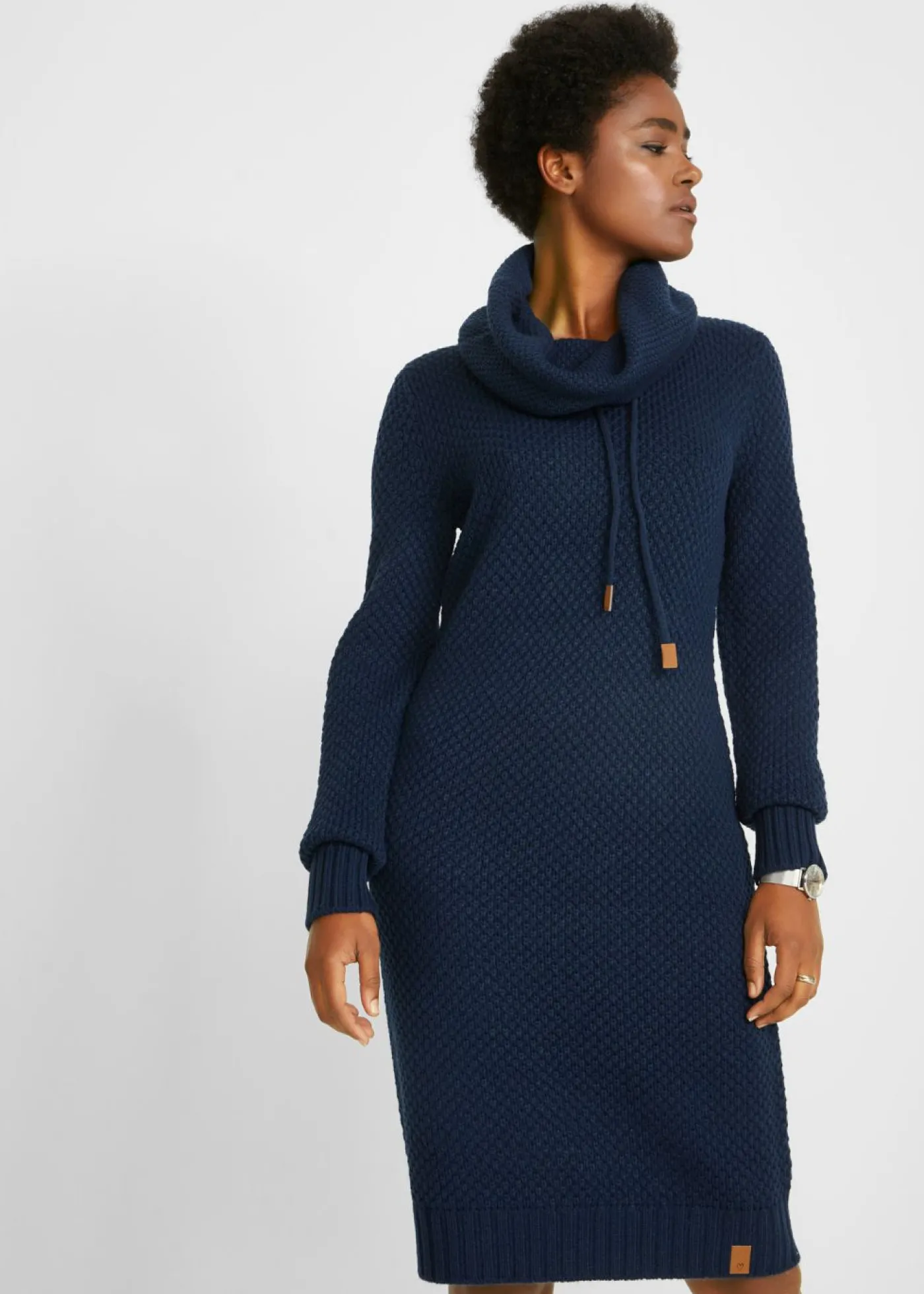 Clearance Vestido de punto con cuello tipo chal Mujer Vestidos|Ropa De Punto