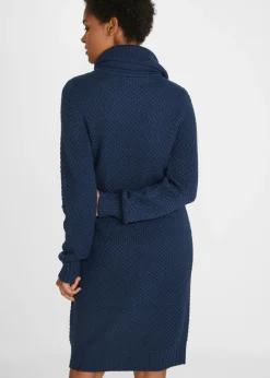Clearance Vestido de punto con cuello tipo chal Mujer Vestidos|Ropa De Punto
