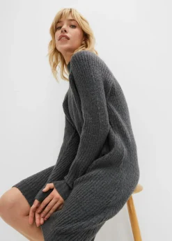Hot Vestido de punto con dobladillo asimétrico Mujer Vestidos|Ropa De Punto
