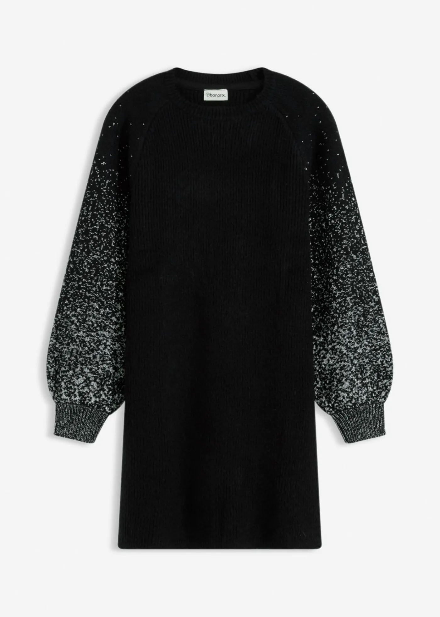 Outlet Vestido de punto con efecto brillante Mujer Vestidos|Ropa De Punto