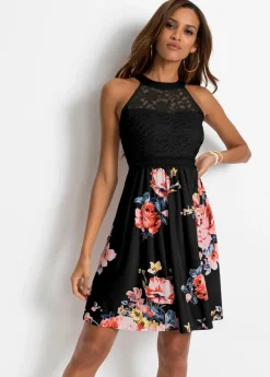 Clearance Vestido de punto con encaje Mujer Vestidos