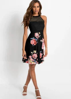 Clearance Vestido de punto con encaje Mujer Vestidos