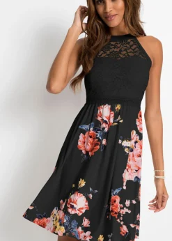 Clearance Vestido de punto con encaje Mujer Vestidos
