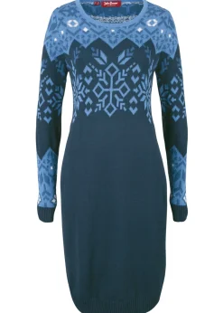 Best Vestido de punto con estampado invernal Mujer Vestidos|Ropa De Punto