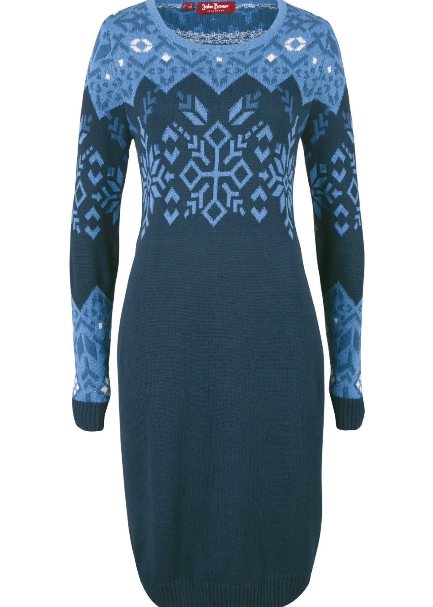 Best Vestido de punto con estampado invernal Mujer Vestidos|Ropa De Punto