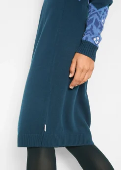 Best Vestido de punto con estampado invernal Mujer Vestidos|Ropa De Punto