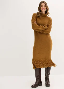 Clearance Vestido de punto con flecos en el dobladillo Mujer Vestidos|Ropa De Punto