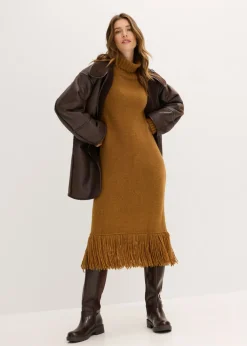Clearance Vestido de punto con flecos en el dobladillo Mujer Vestidos|Ropa De Punto
